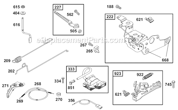 Briggs and Stratton 12C700 Series Engine Page D Diagram