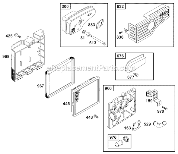 Briggs and Stratton 12C700 Series Engine Page F Diagram