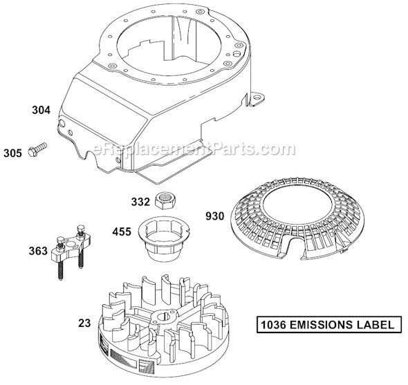 Briggs and Stratton 12C700 Series Engine Page G Diagram