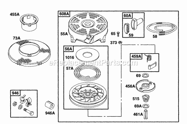 Briggs and Stratton 12E702-0664-01 Engine Page N Diagram