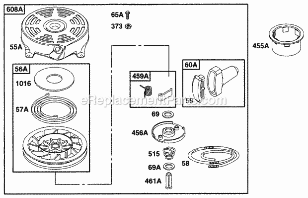 Briggs and Stratton 12M802-0850-A1 Engine Page M Diagram