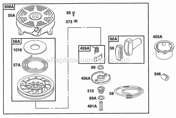 Briggs and Stratton 12S802-0807-99 Engine Page M Diagram