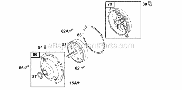 Briggs and Stratton 133202-0524-A1 Engine Gear Reduction Group Diagram