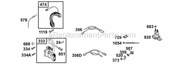 Briggs and Stratton 133212-0360-A1 Engine Electrical Diagram