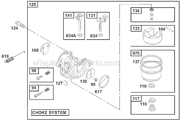 Briggs and Stratton 133702 (0015) Model Series 133700 Page D Diagram