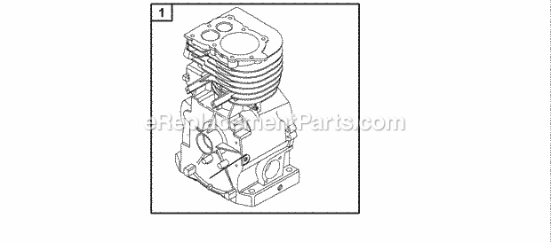 Briggs and Stratton 135202-0005-01 Engine Cylinder Group Type Numbers Diagram
