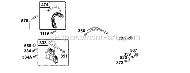 Briggs and Stratton 136202-0144-01 Engine Electrical Diagram