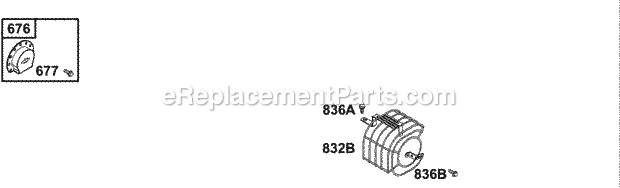 Briggs and Stratton 137202-1014-E1 Engine Muffler Guards Diagram