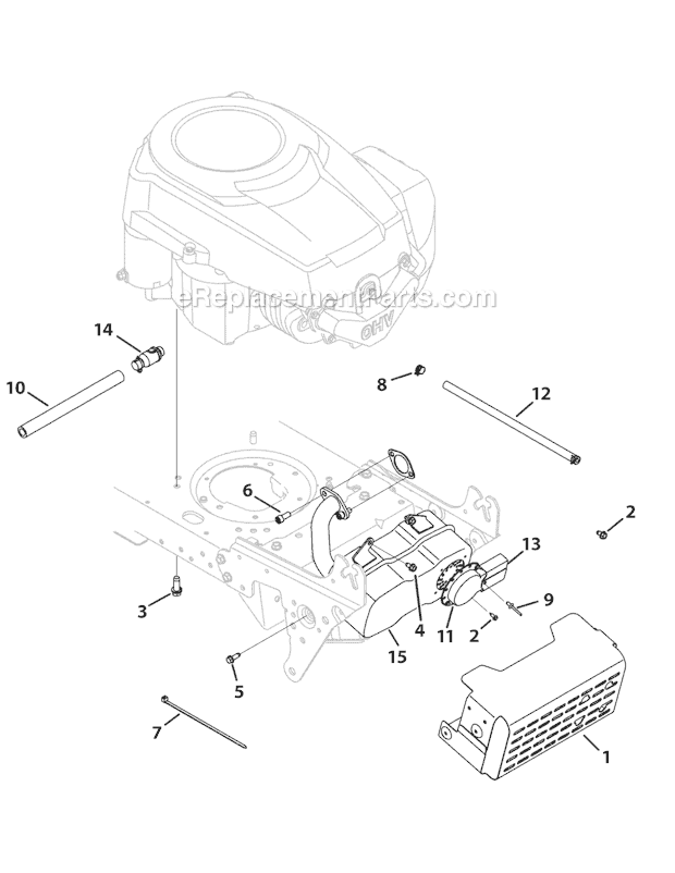 Troy-Bilt 13AV77KF066 (Tuffy) (2010) Lawn Tractor Page B Diagram