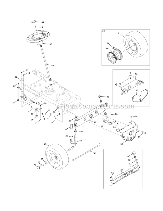 Troy-Bilt 13WX78KS211 (Bronco) (2011) Lawn Tractor Page D Diagram