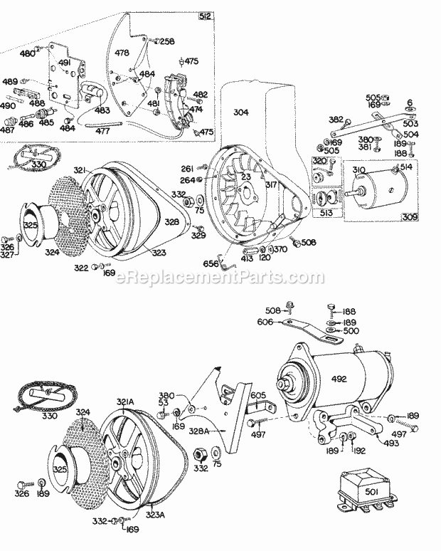 Briggs and Stratton 140202-9127-99 Engine Electric Starter Rewinds Diagram