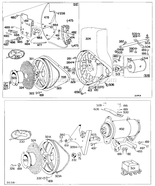 Briggs & Stratton 142700 Series Engine Page C Diagram