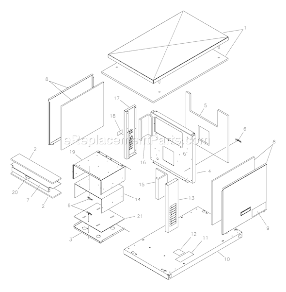 Briggs and Stratton 1461-2 10,000 Watt Backup Power System Page D Diagram