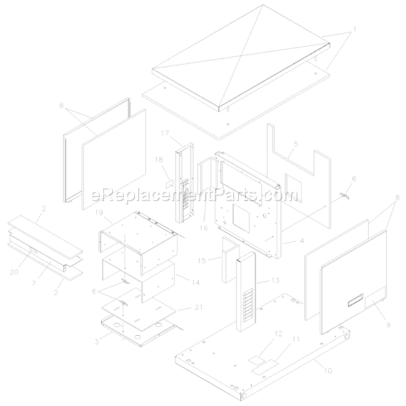 Briggs and Stratton 1535-0 8,000 Watt Backup Power System Page D Diagram