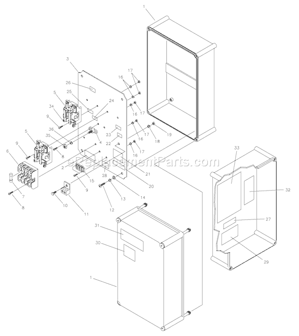 Briggs and Stratton 1535-0 8,000 Watt Backup Power System Page E Diagram