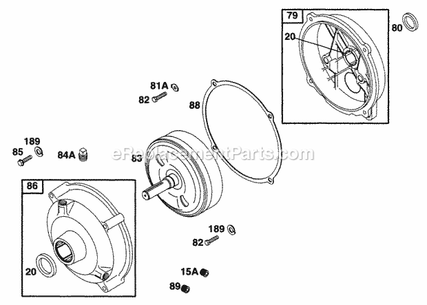 Briggs & Stratton 171431-0301-01 Engine Gear Reducer Assy Diagram