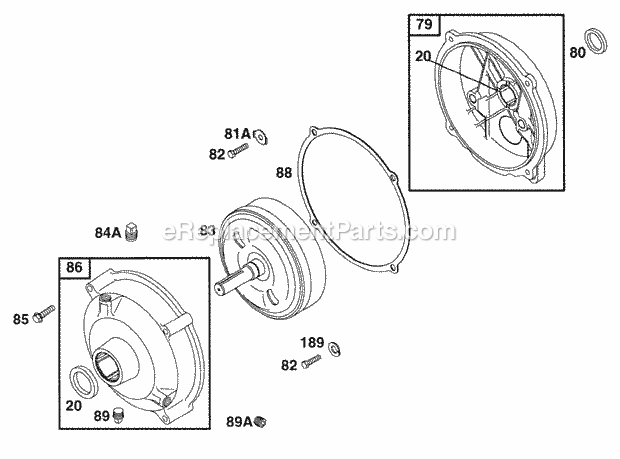 Briggs and Stratton 176432-0101-01 Engine Gear Reducer Assy Diagram