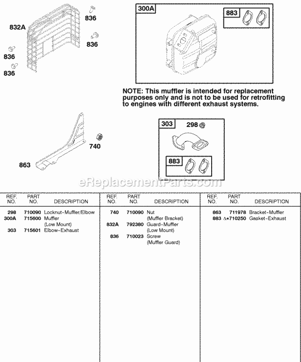 Briggs and Stratton 185432-0051-01 Engine Page U Diagram