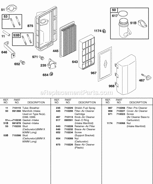 Briggs and Stratton 185432-0242-A1 Engine Page C Diagram
