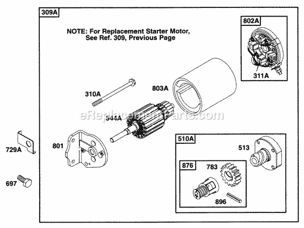 Briggs and Stratton 195432-1013-02 Engine Page J Diagram