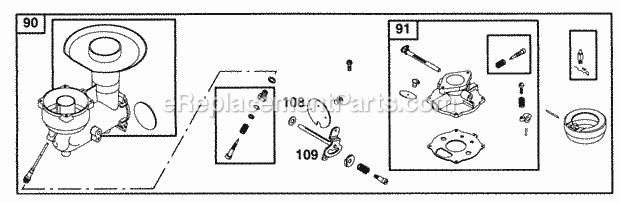 Briggs and Stratton 252412-0745-99 Engine Page E Diagram