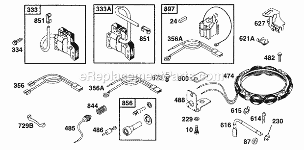 Briggs and Stratton 252417-0550-02 Engine Electrical Diagram