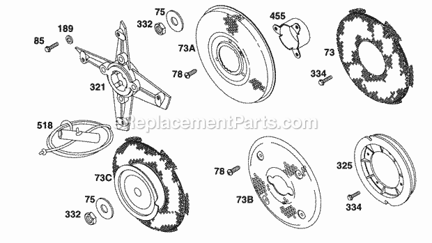 Briggs and Stratton 254422-0508-01 Engine Fans Screens Diagram