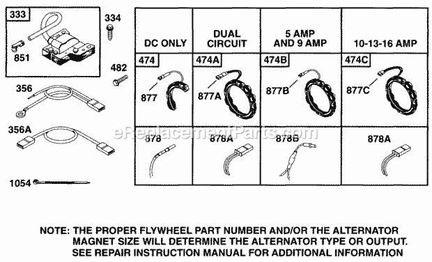 Briggs and Stratton 255702-0117-01 Engine Elect Diagram