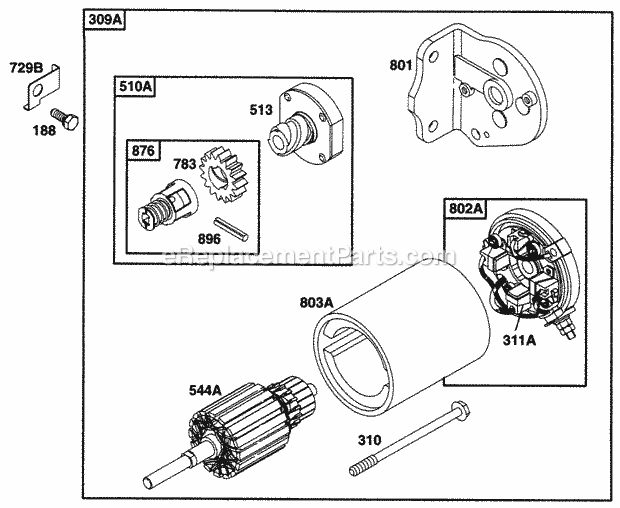 Briggs and Stratton 285707-0613-A1 Engine Page G Diagram