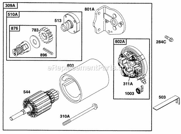 Briggs and Stratton 290442-0023-02 Engine Page M Diagram