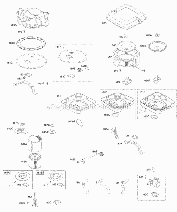 Briggs & Stratton 305440-2218-G1 Engine Page G Diagram