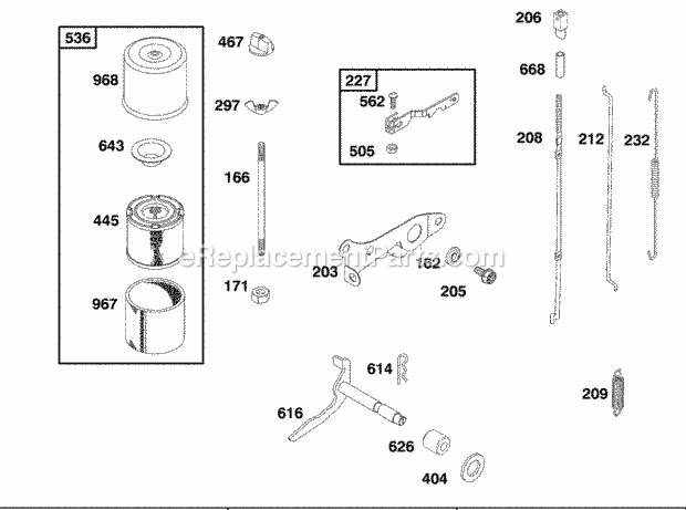 Briggs and Stratton 32K437-0112-01 Engine Page B Diagram