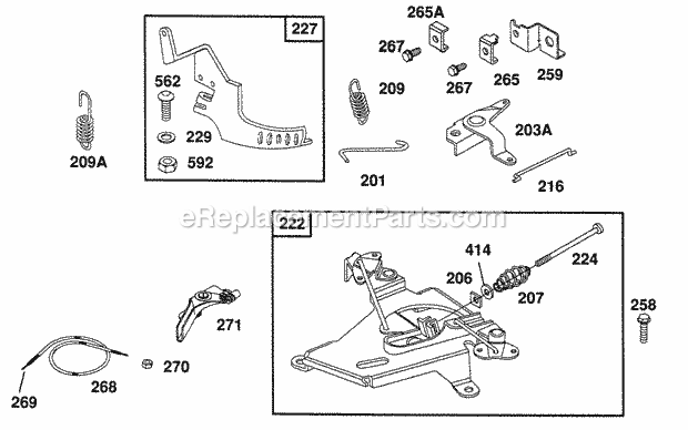 Briggs and Stratton 402707-1502-01 Engine Control AssembliesOil Fill Diagram