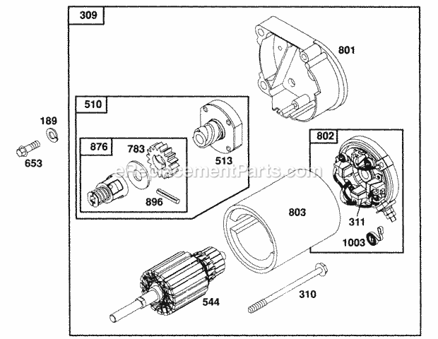 Briggs and Stratton 404417-0109-99 Engine Oil Fill Controls Diagram