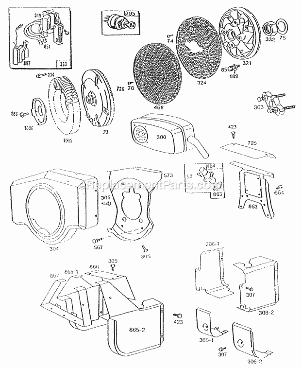 Briggs and Stratton 404417-1501-01 Engine Carburetor Grp Diagram