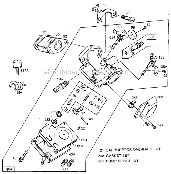 Briggs & Stratton 62030 Series Engine Page C Diagram