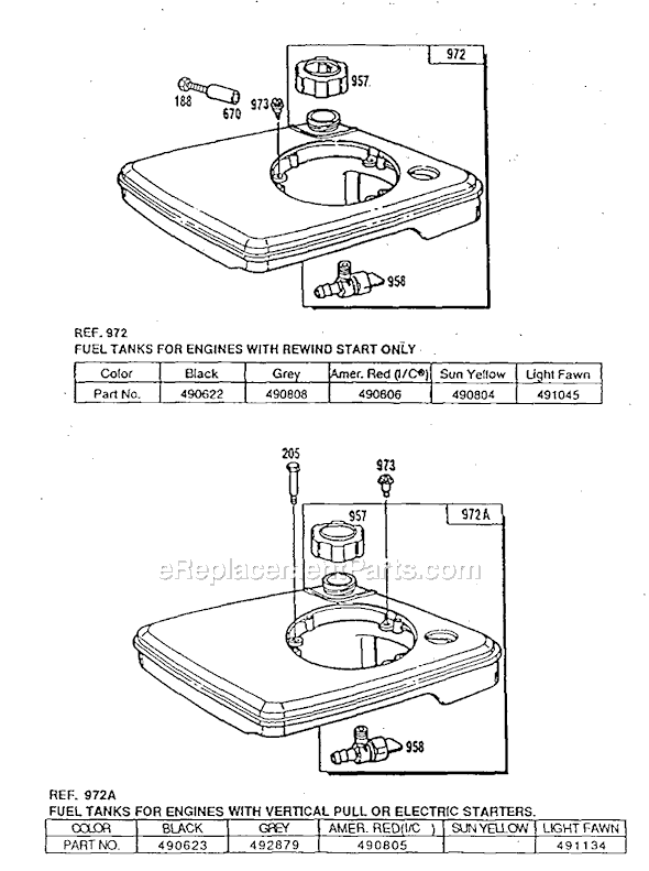 Briggs & Stratton 90700 Series Engine Page C Diagram