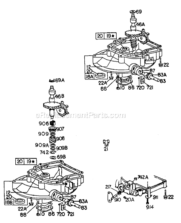 Briggs & Stratton 92900 Series Engine Page B Diagram