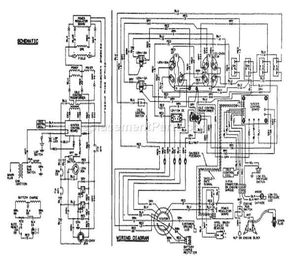Briggs and Stratton 9411-1 3,500 XL 3,500 Watt Generator Page D Diagram