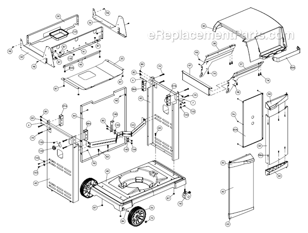 Broil King 9869-57 (Signet 20B) Gas Grill Page B Diagram