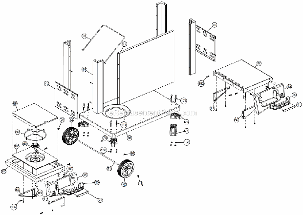 Broil-Mate 7020-57 Gas Grill - NG Page B Diagram