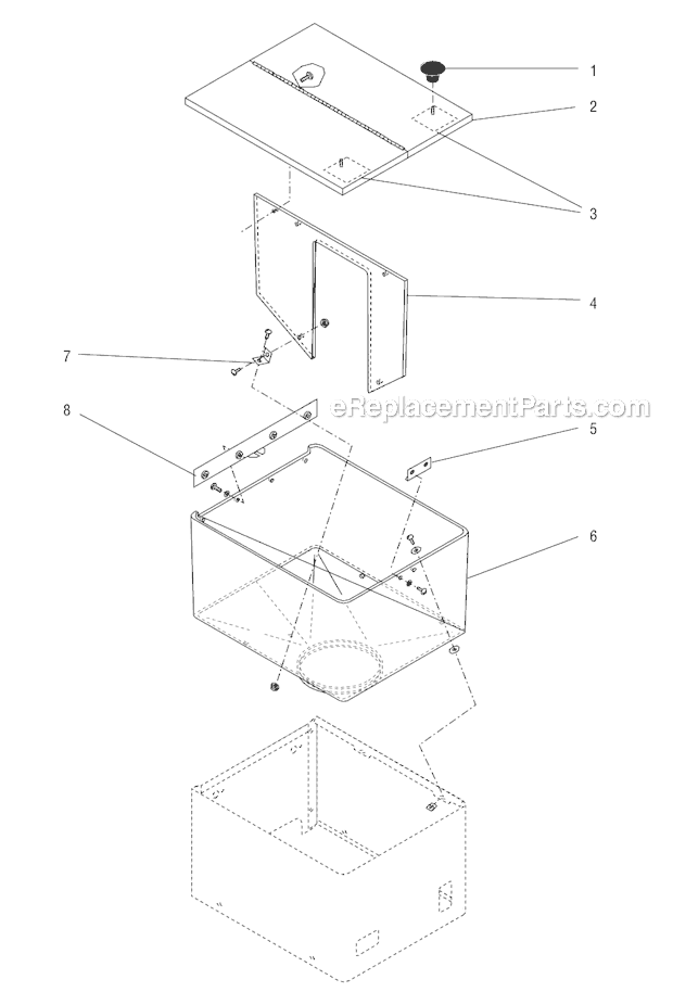 BUNN LPG-2E Portion Control Grinder Hopper & Lid Assembly Diagram