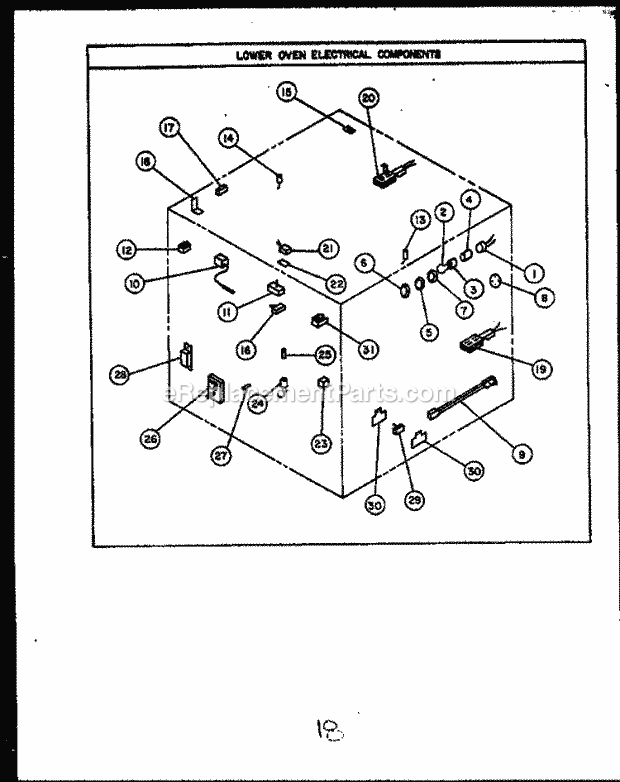 Caloric RSD379 Slide-In, Electric Gas Combo Rsd Models Electric Ignition Self-Cleaning Gas Ranges Lower Oven Electrical Components Diagram