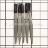 Chicago Pneumatic 5mm Shank File-half Round (5pc part number: 2050519133