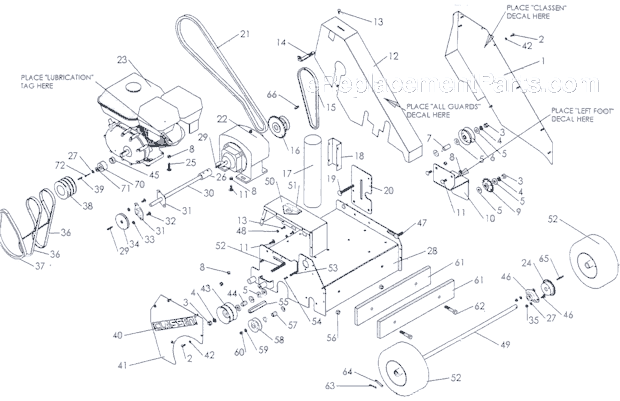 Classen DS-20 (S.N. 000156 & Above) Drill Seeder Page B Diagram