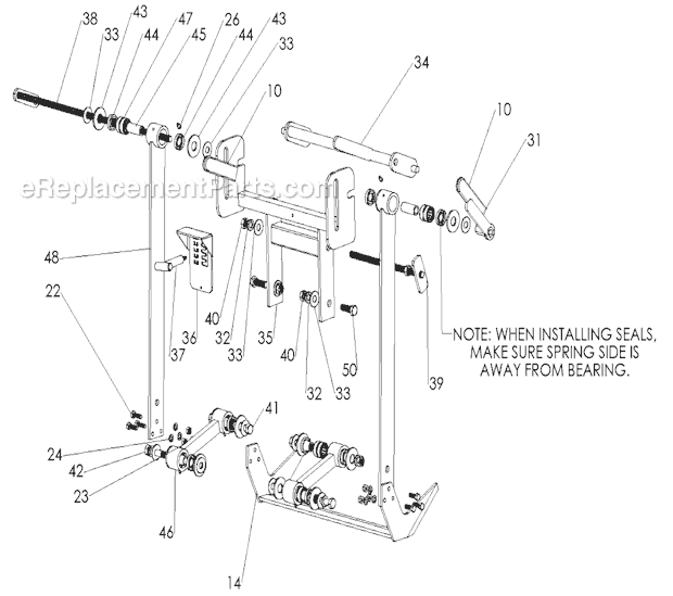 Classen SCH-12/8.0 (S.N. 000101 & Above Sod Cutter Page D Diagram