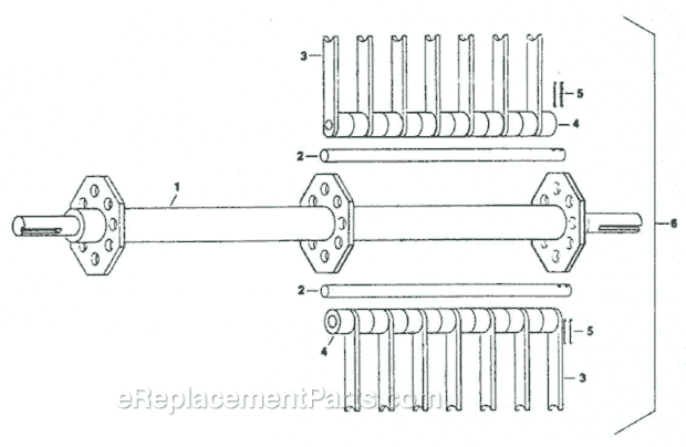 Classen TR-20 (S.N. 002009 & Above) Turf Rake Page B Diagram