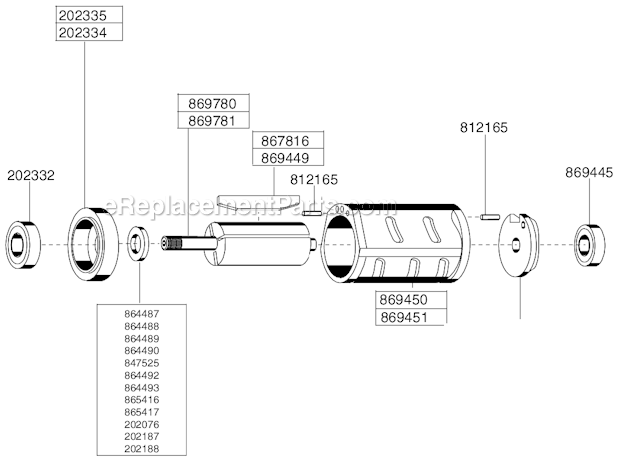Cleco 116GLFC-165A-C4 Right Angle Grinder Page B Diagram
