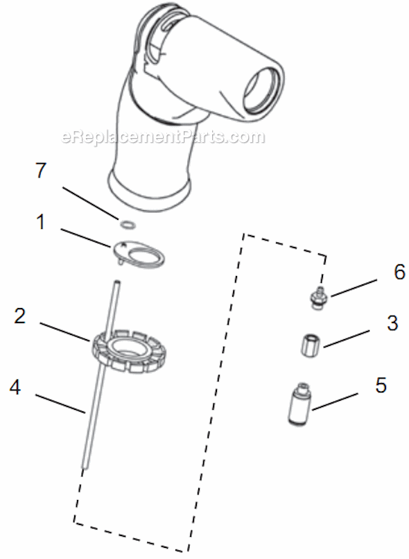 Cleco 14PTA02Q Quick Change Pistol Grip P-Handle Trigger Page E Diagram