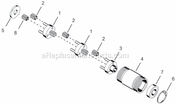 Cleco 14PTA06Q Quick Change Pistol Grip P-Handle Trigger Page C Diagram